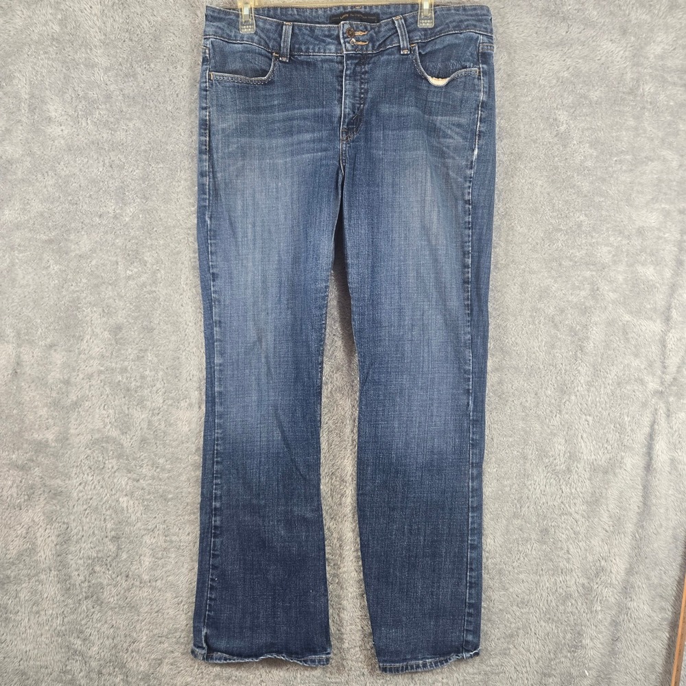 Levis 526 Slender Boot Cut Jeans Womens Blue Medium Wash Denim Flap Pocket Sz 14